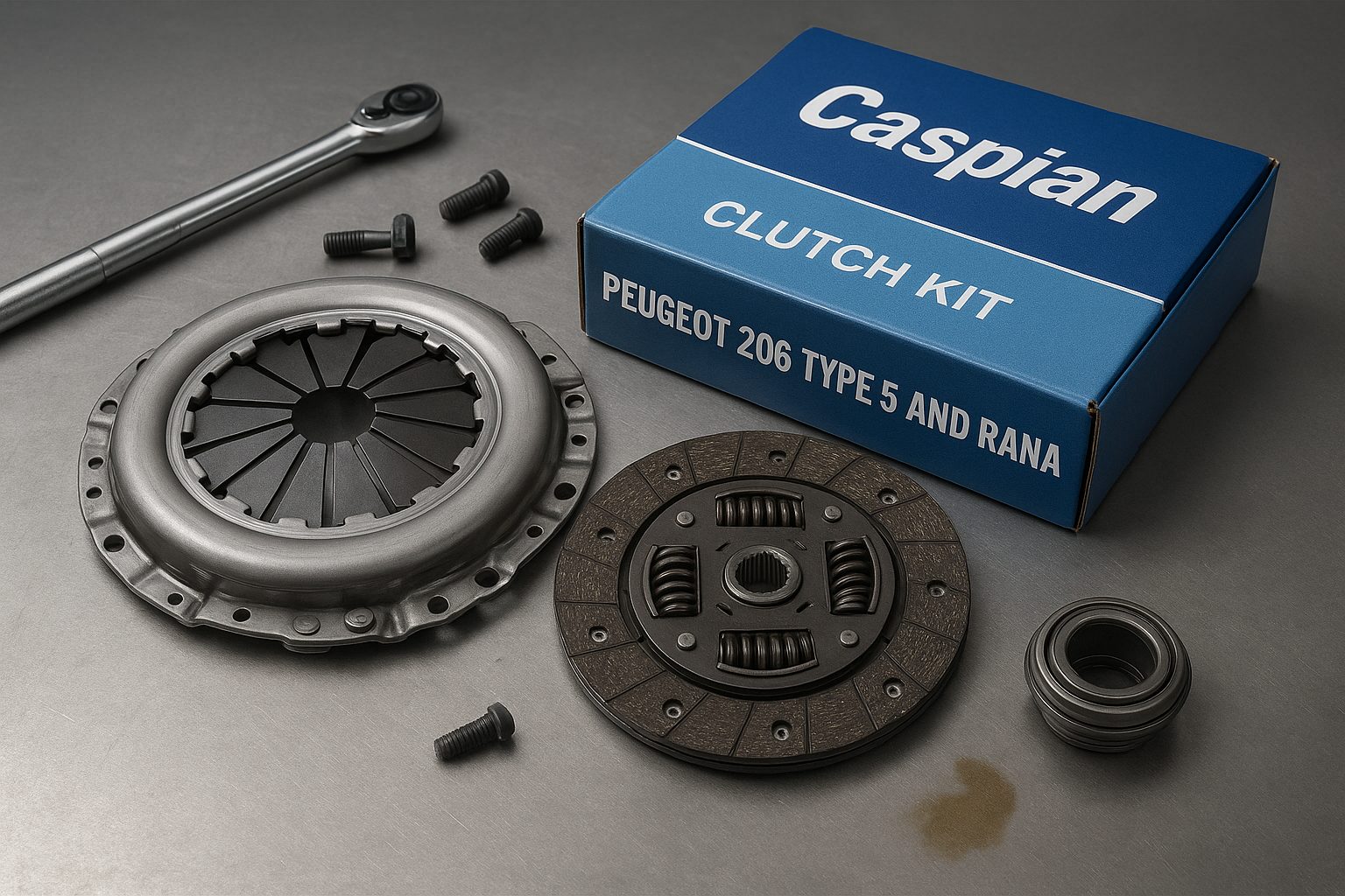 كيت كامل ديسك و صفحه كلاچ پژو 206 تيپ 5 رانا كاسپين