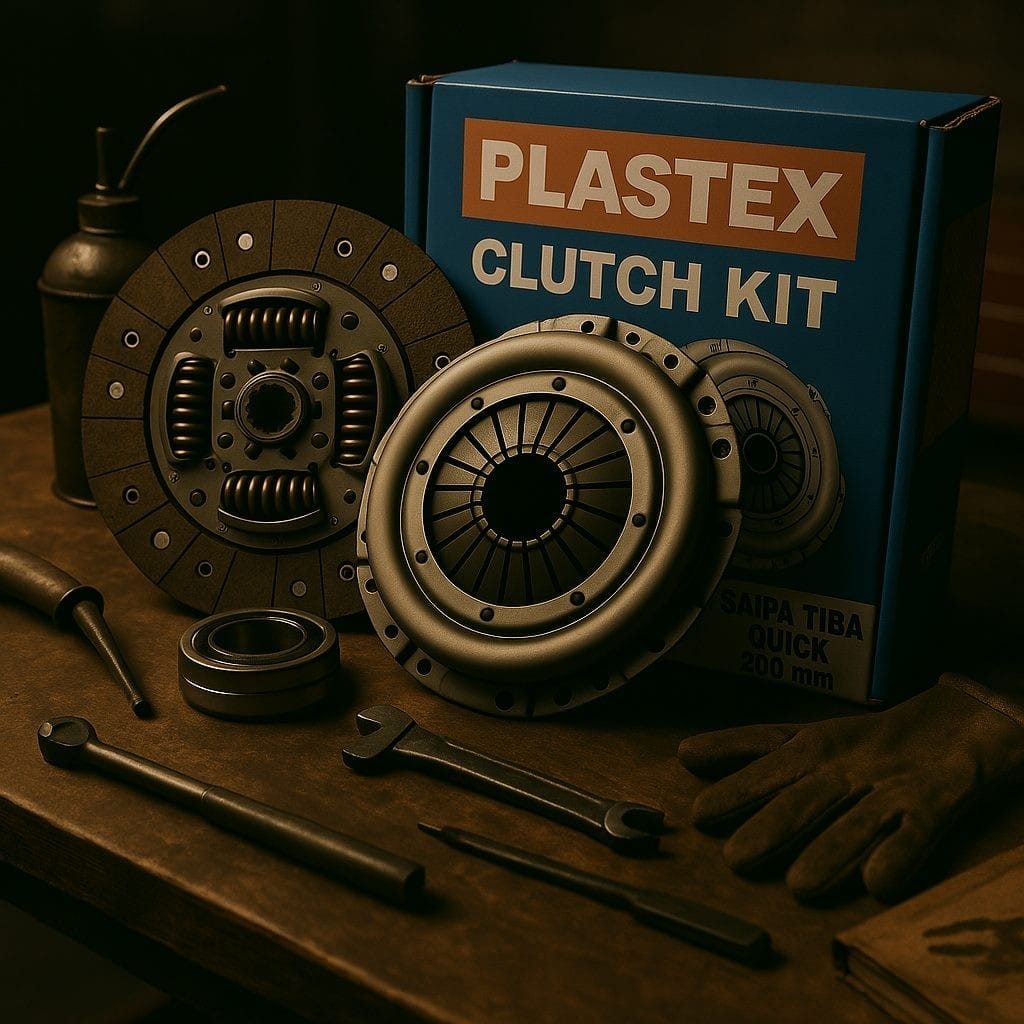 كيت كامل ديسك و صفحه كلاچ تيبا كوئيك قطر 200 فنر دوبل پري دمپر پلاستكس