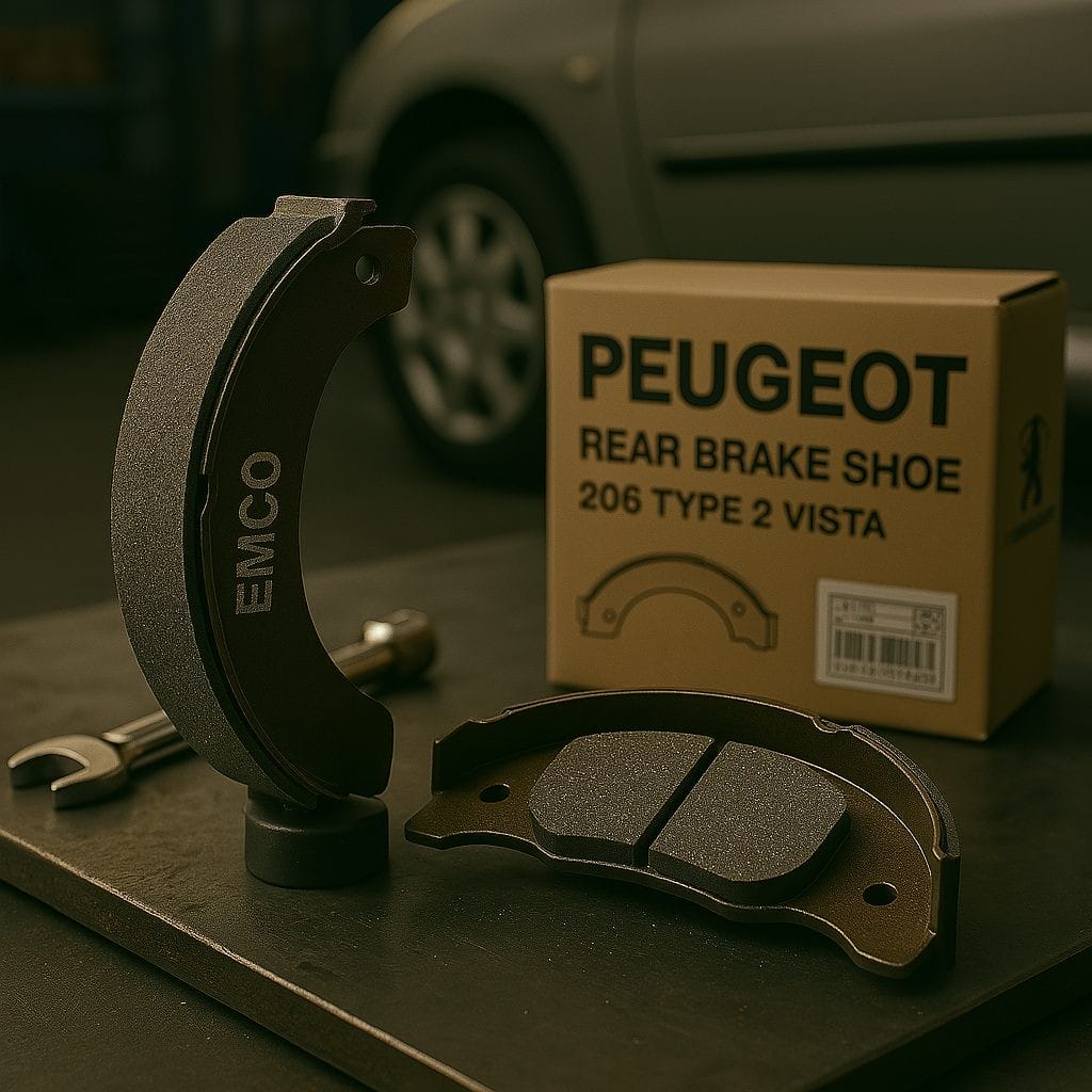 لنت ترمز عقب كفشكي پژو 206 تيپ 2 ويستا قطعه ايرانيان