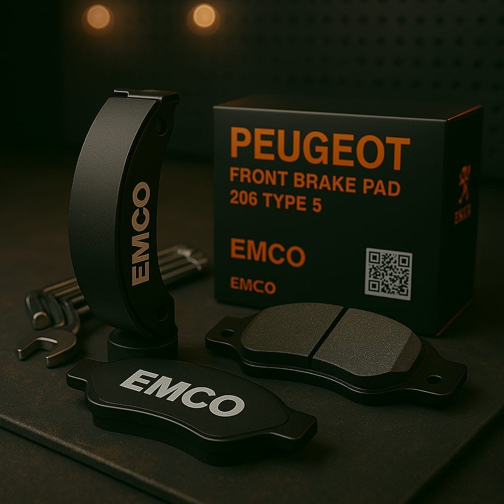 لنت ترمز جلو پژو 206 تيپ 5 امكو