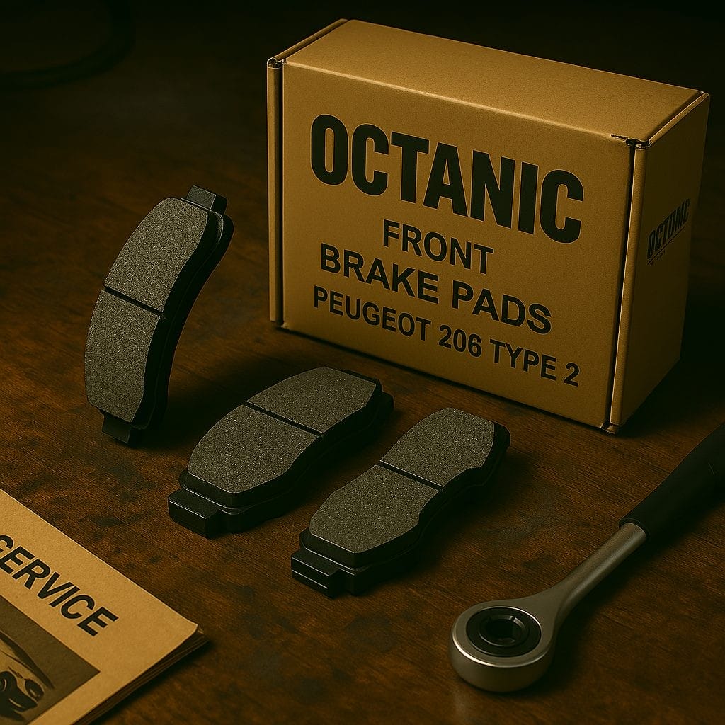 لنت ترمز جلو پژو 206 تيپ 2 اكتانيك