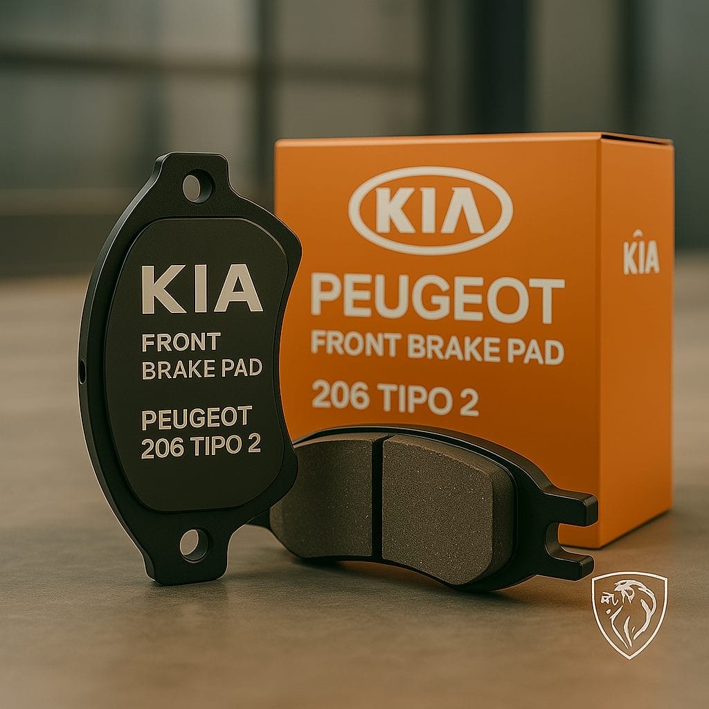 لنت ترمز جلو پژو 206 تيپ 2 كيا لنت