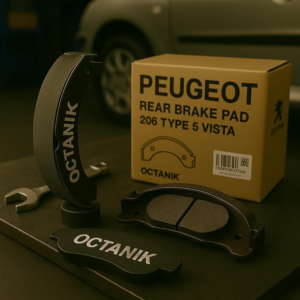 لنت ترمز عقب پژو 206 تيپ 5 اكتانيك