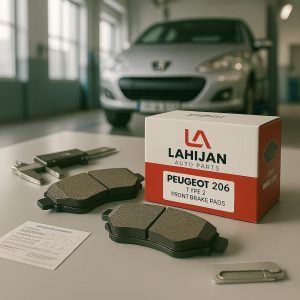لنت ترمز جلو پژو 206 تيپ 2 لاهيجان