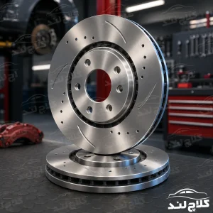 دیسک چرخ ترمز جلو پژو 405 سوراخدار آسمکو